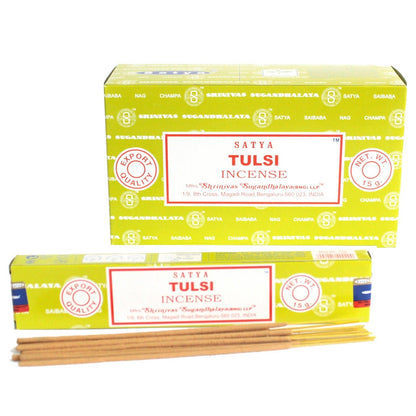 Satya Räucherstäbchen Tulsi – beruhigender Duft für Meditation und Entspannung