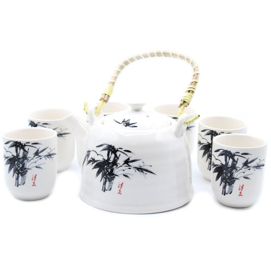 Herbal Teapot Set – White Stone Oriental Teekanne für Kräutertees