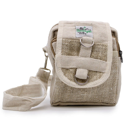 Body-Cross Tasche aus natürlichem Hanf und Baumwolle