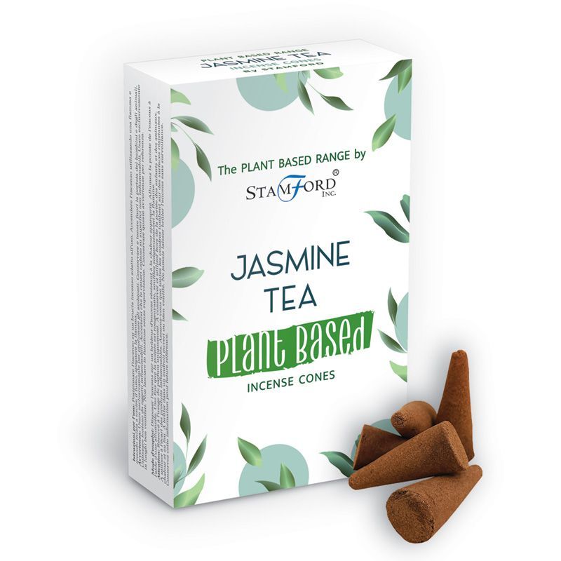 Pflanzliche Räucherkegel - Jasmine Tea (12 Stück)