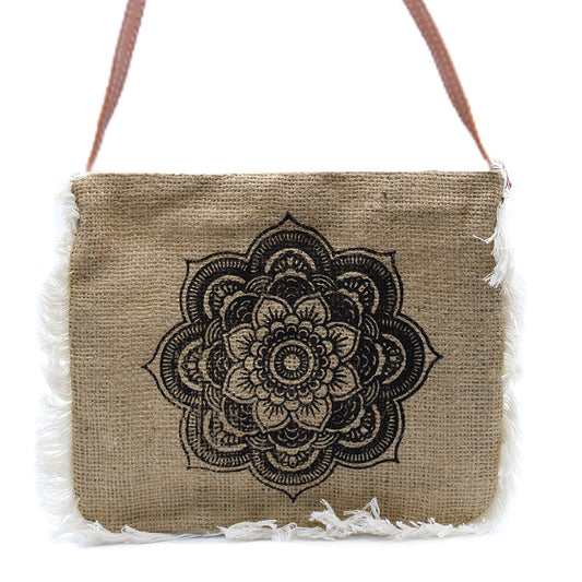 Fab Fringe Bag mit Mandela-Muster und Fransen-Design