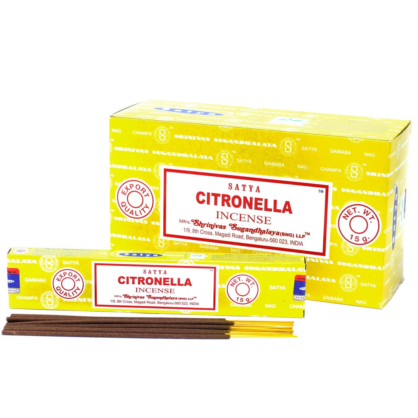 Satya Räucherstäbchen Citronella – Erfrischender Duft für Entspannung