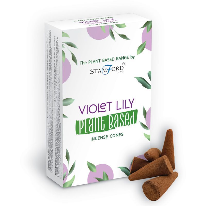 Pflanzliche Räucherkegel - Violet Lilly (12 Stück)