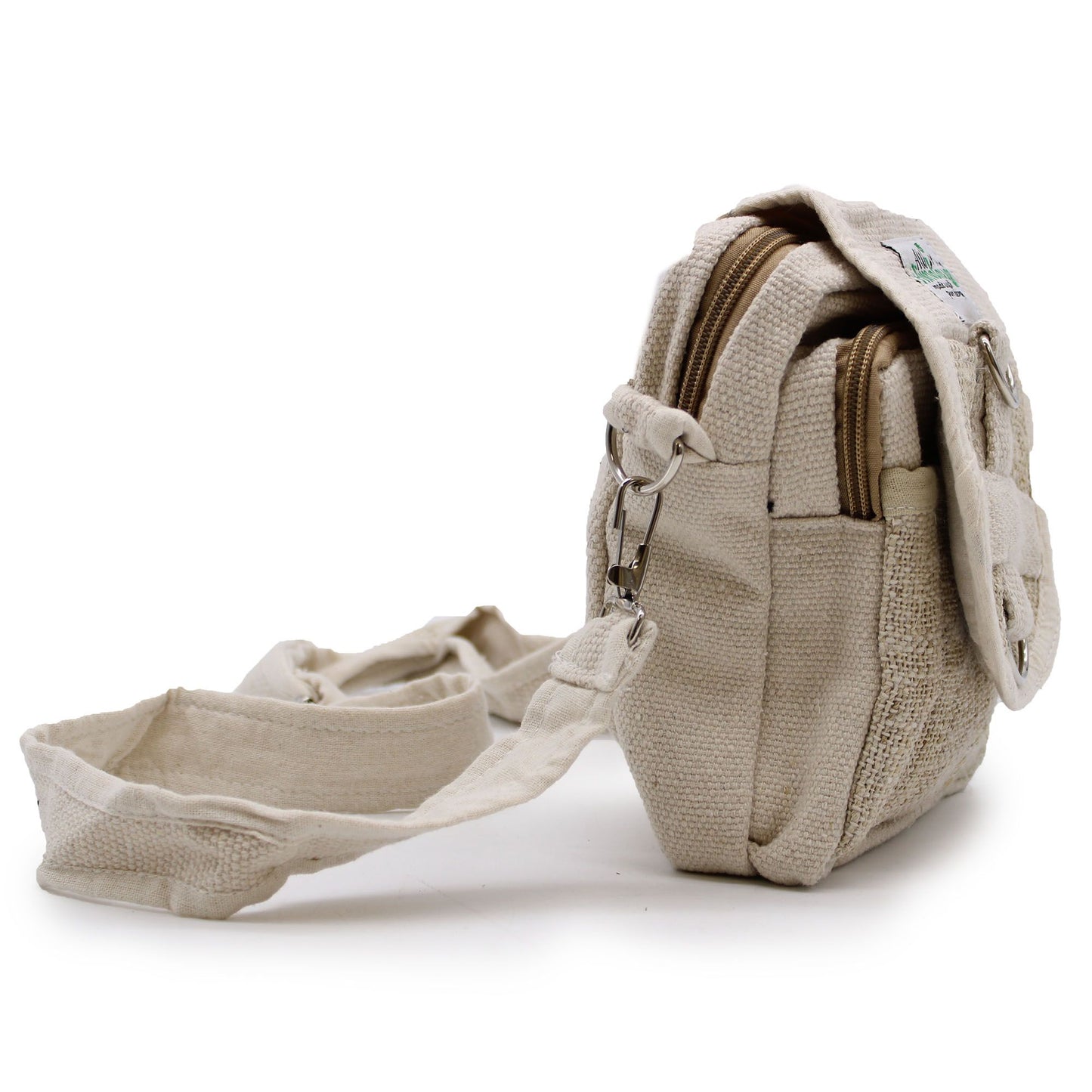 Body-Cross Tasche aus natürlichem Hanf und Baumwolle