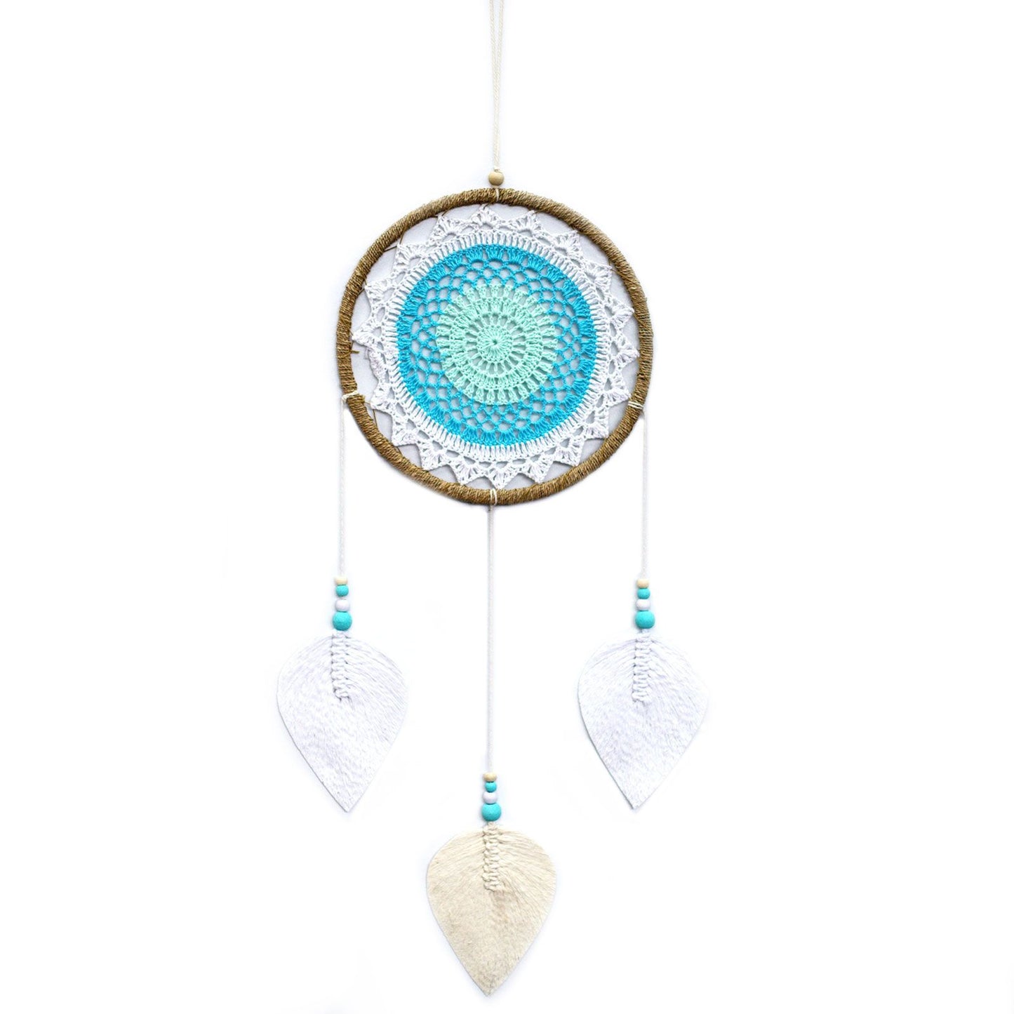 Großer türkisfarbener Elementargeist Traumfänger