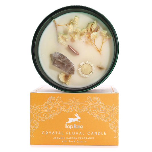 Hop Hare Crystal Magic Flower Kerze – Der Löwe