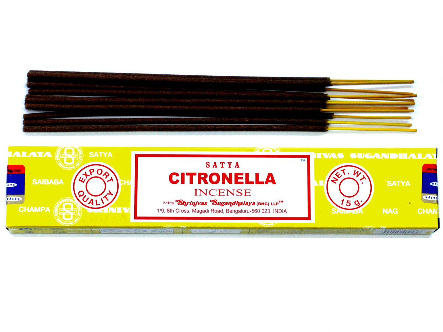 Satya Räucherstäbchen Citronella – Erfrischender Duft für Entspannung