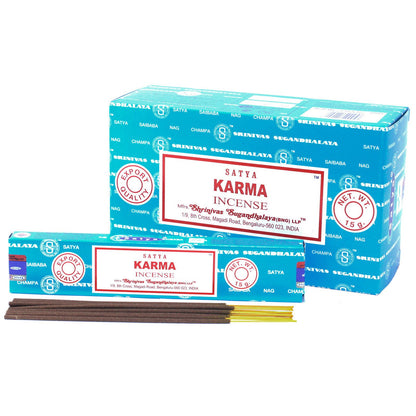 Satya Karma Räucherstäbchen – Aromatischer Duft für Entspannung und Meditation