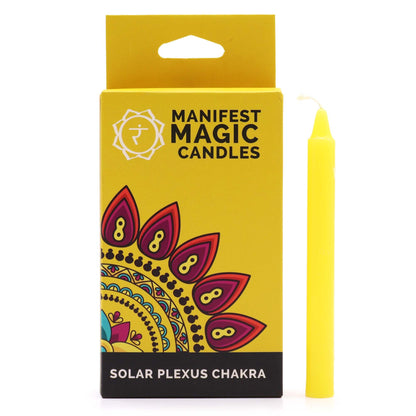 Manifest Magic Candles - Solarplexus, 12 Stück