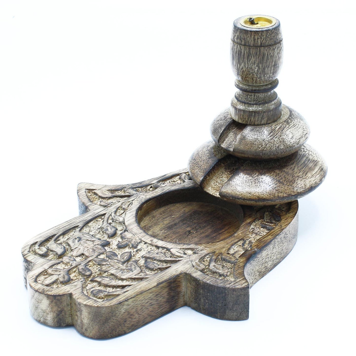 Rückflussbrenner aus Mangoholz - Hamsa