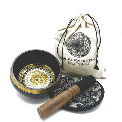 Graviertes Klangschalen-Geschenkset - Round Medallions