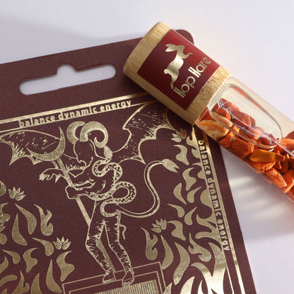 Hop Hare Tarot Roll On – "The Devil" mit ätherischen Ölen und Rotem Jaspis