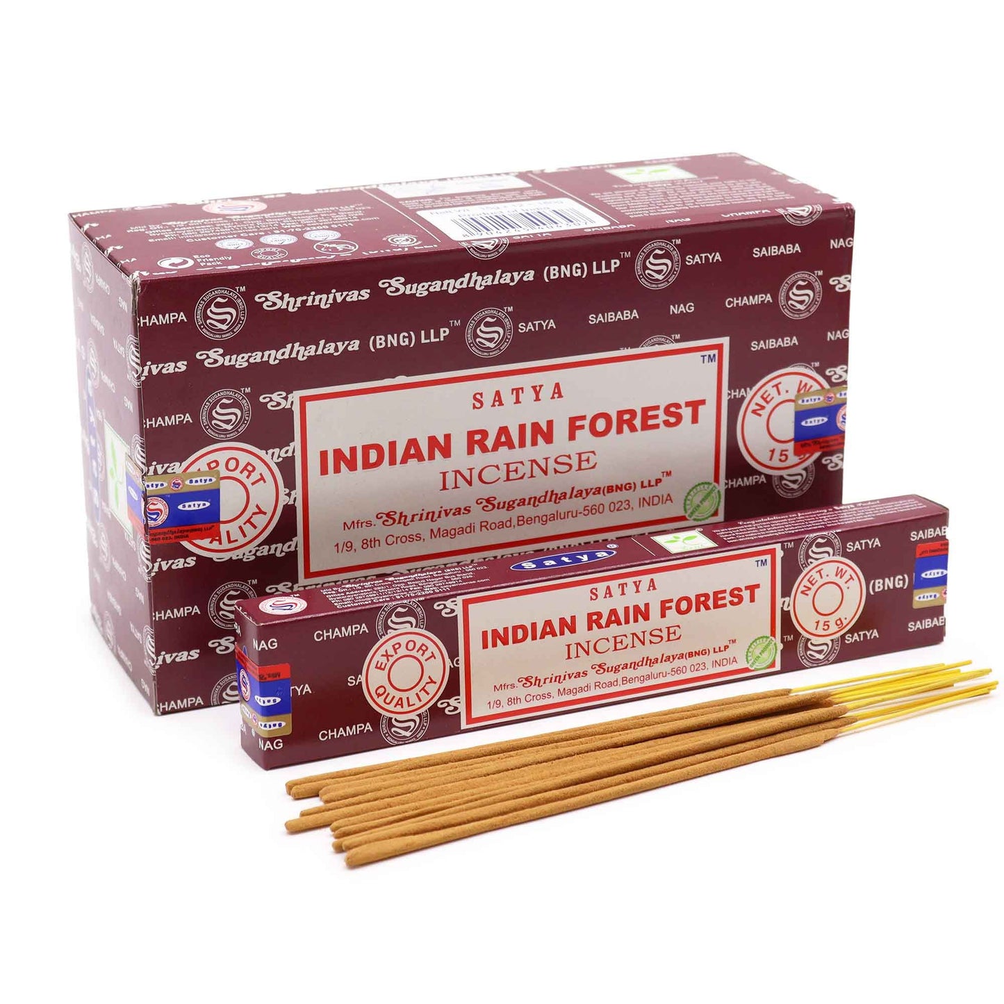Satya Räucherstäbchen Indian Rain Forest – beruhigender Duft