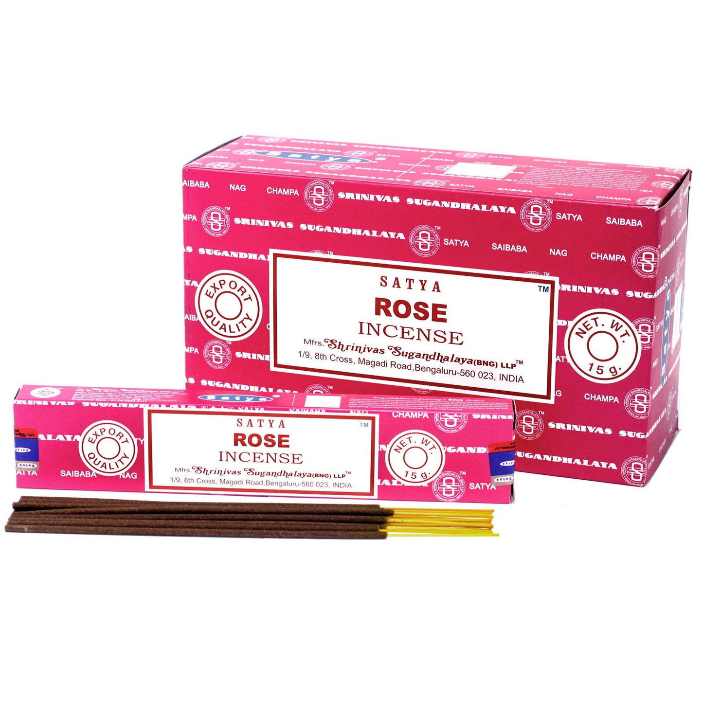 Satya Räucherstäbchen Rose – Duftstäbchen mit Rosenaroma