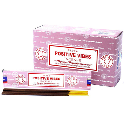 Satya Räucherstäbchen Positive Vibes – Sanfter Duft für Wohlbefinden