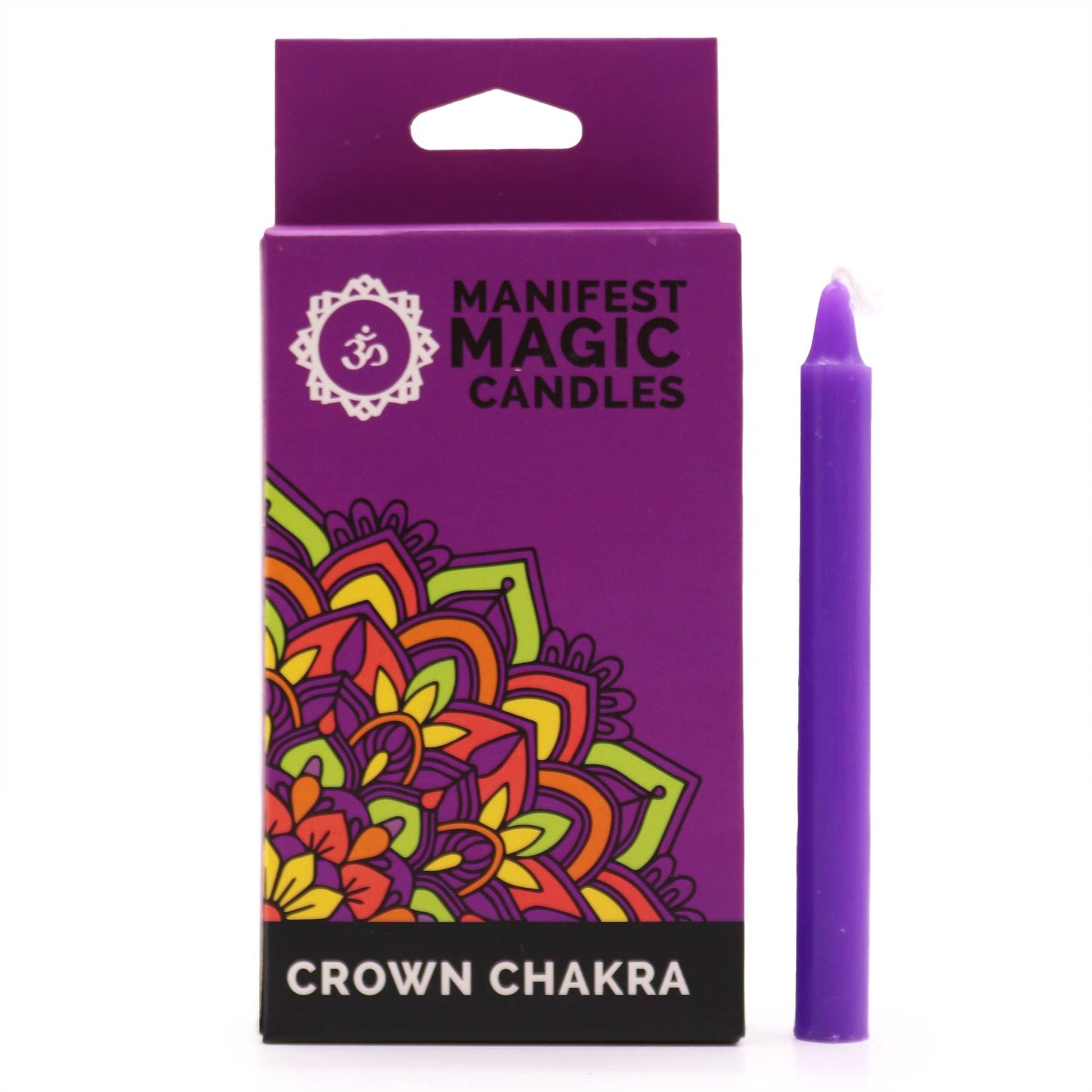 Manifest Magic Candles - Kronenchakra, 12 Stück