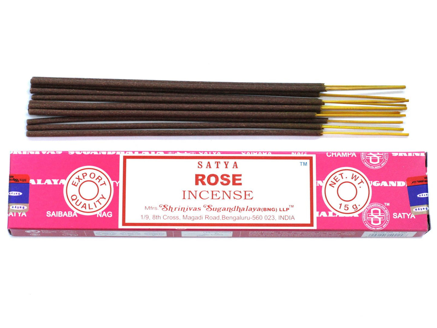 Satya Räucherstäbchen Rose – Duftstäbchen mit Rosenaroma