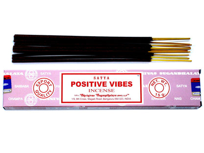 Satya Räucherstäbchen Positive Vibes – Sanfter Duft für Wohlbefinden