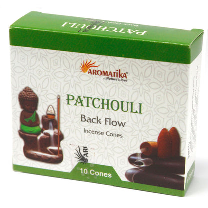 Aromatica Rückfluss-Räucherkegel – Patchouli