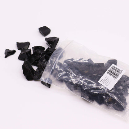 Rohedelsteine - Black Obsidian, 500g (lose)