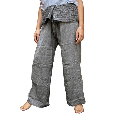 Yoga- und Festivalhose Thai Fisherman Mandala Mantra - One-Size