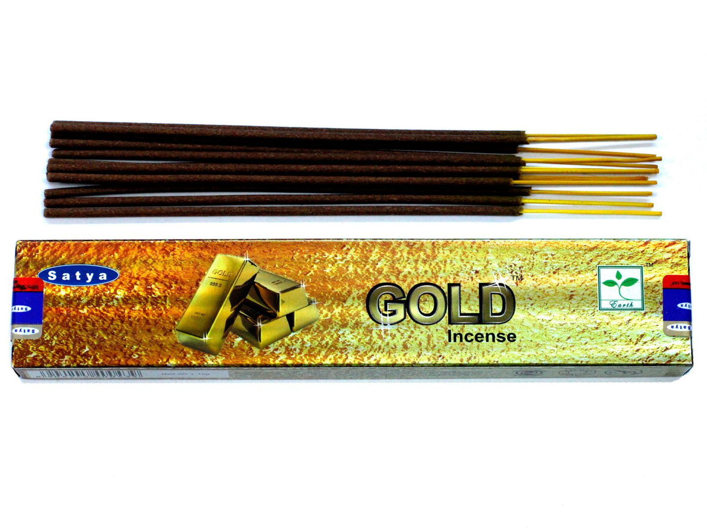 Satya Räucherstäbchen Gold – Handgefertigte Aromasticks für Entspannung