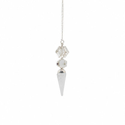 Pendulum aus Kristallquarz, dreiteiliges Design