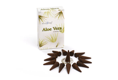 Premium Aloe Vera Räucherkegel - 15 St.