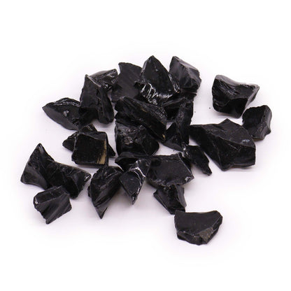 Rohedelsteine - Black Obsidian, 500g (lose)
