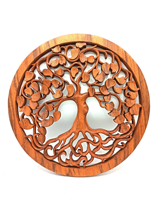 Baum des Lebens Love Panel – dekoratives Holzkunstwerk 40 cm