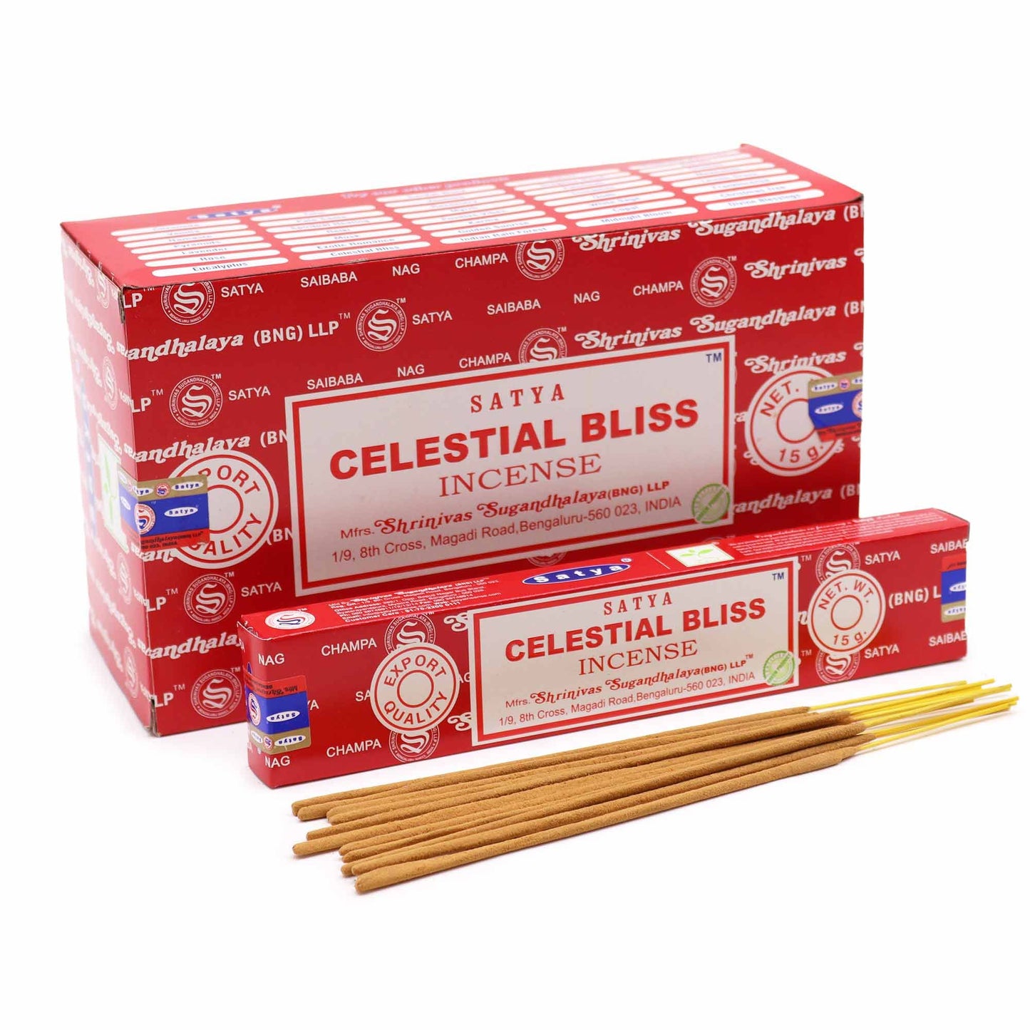 Satya Räucherstäbchen Celestial Bliss – beruhigender Duft für Meditation und Entspannung