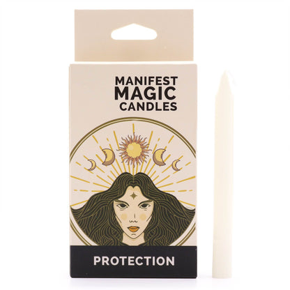 Manifest Magic Candles - Schutzchakra, 12 Stück