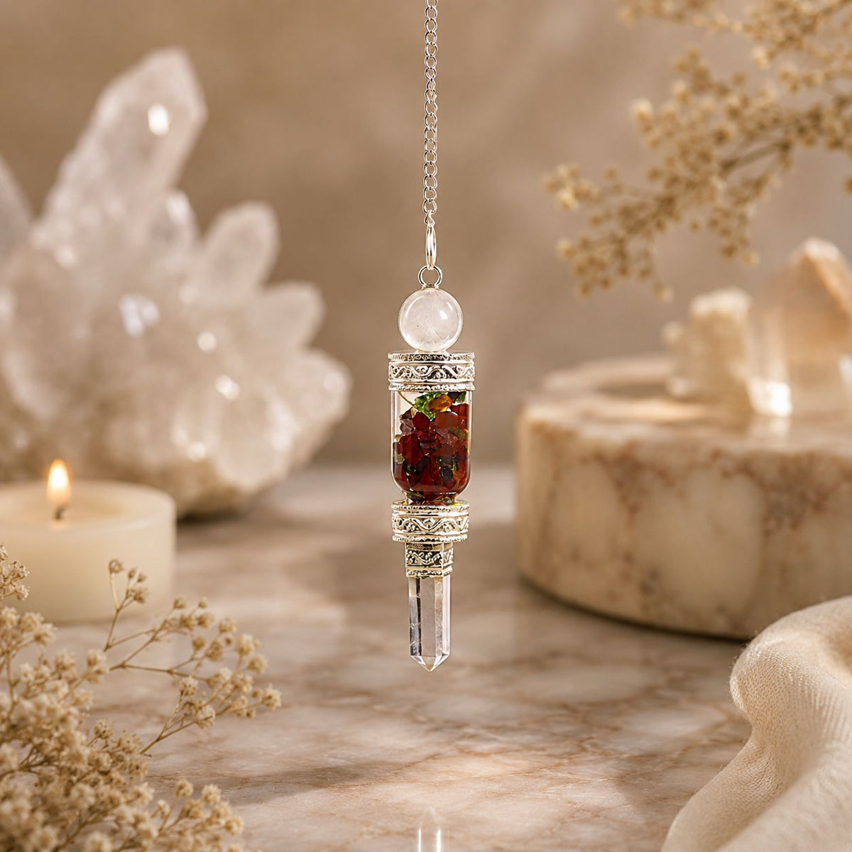 Edelstein Pendel - Chakra-Pendulum
