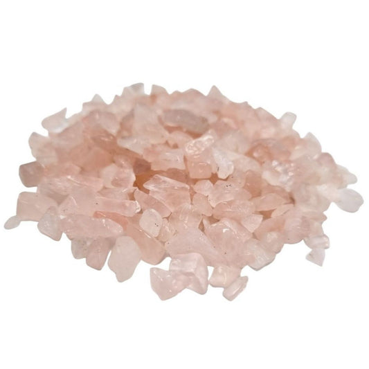 Rosenquarz-Edelsteinsplitter, Großpackung – 1 kg (lose)