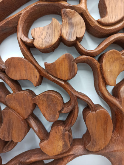 Baum des Lebens Love Panel – dekoratives Holzkunstwerk 40 cm