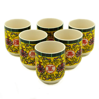 6-er Set Kräutertee-Tassen mit Orientalischem-Design