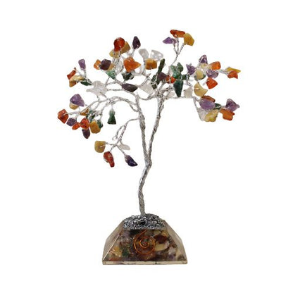 Edelsteinbaum mit Organit-Basis – Dekoratives Energiesymbol