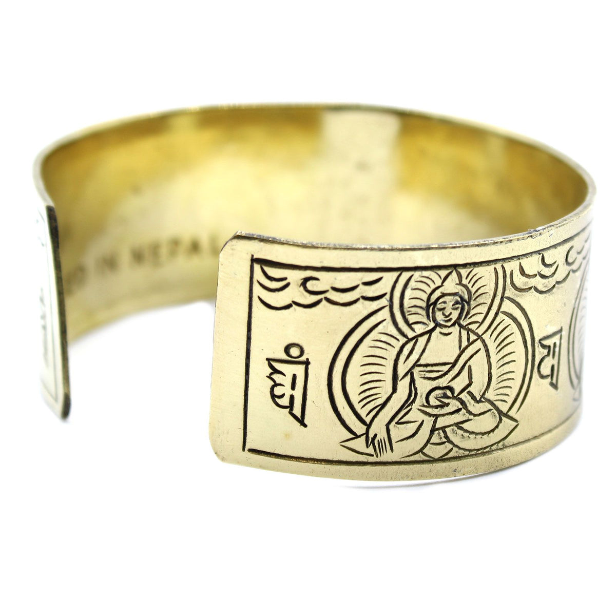 Tibet Messingarmband 5-Buddha, handgefertigt