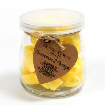 Soja Duftwachs Melts im Glas - Cinnamon & Orange