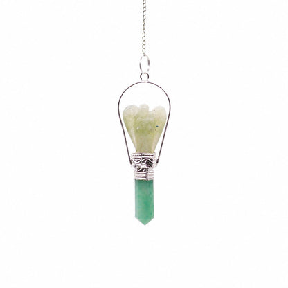 Edelstein Pendel - grüner Aventurine