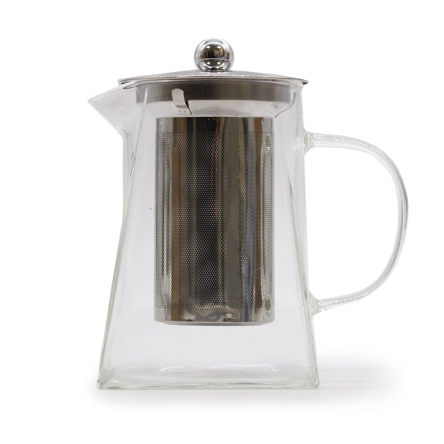 Glas-Teekanne mit integriertem Sieb – Turmform – 780 ml