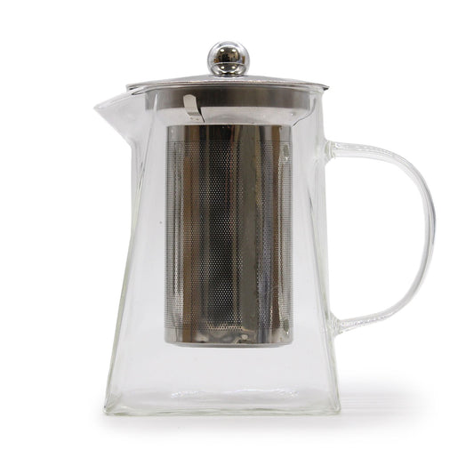 Glas-Teekanne mit integriertem Sieb – Turmform – 780 ml