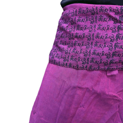 Yoga- und Festivalhose mit Thai Fisherman Mandala Mantra - Onesize