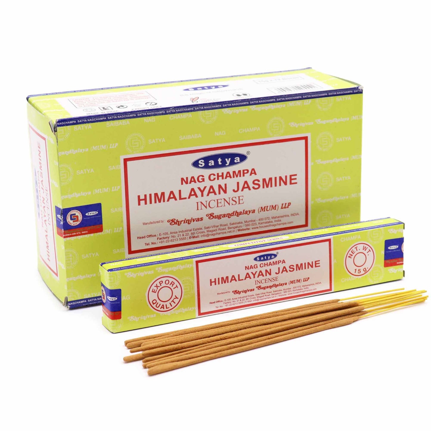 Satya Räucherstäbchen Himalaya Jasmin 15g – Beruhigender Duft