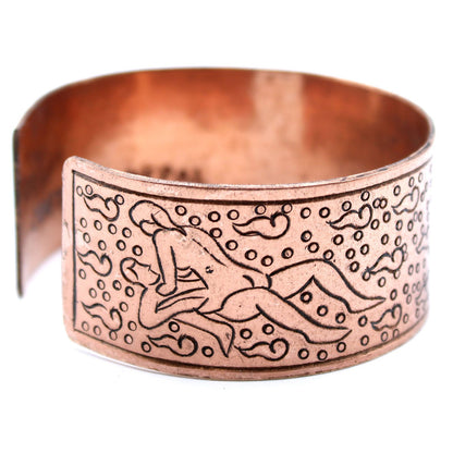 Tibet Kupferarmband Kamasutra, handgefertigt