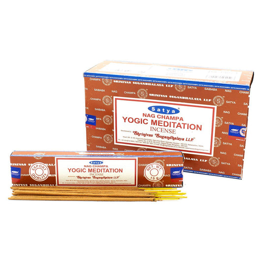 Satya Räucherstäbchen Yogic Meditation 15g – für Meditation und Achtsamkeit