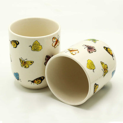 Kräutertee-Tassen – Schmetterlinge, elegant und funktional