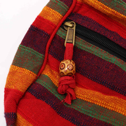 Nepal Sling Bag in Sunset Red – Stylische Umhängetasche