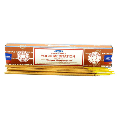 Satya Räucherstäbchen Yogic Meditation 15g – für Meditation und Achtsamkeit