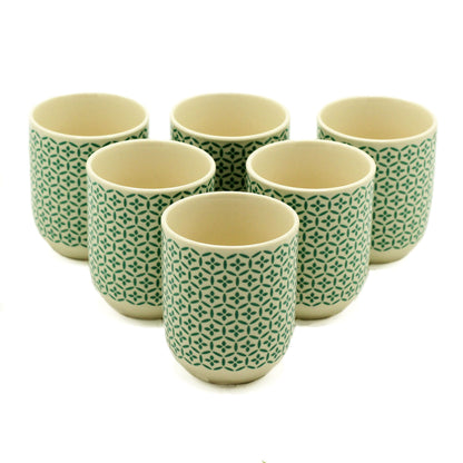 Grüne Mosaik Kräutertee-Tassen – stilvoll und funktional